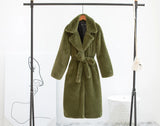 Luxury Faux Rabbit Fur Winter Overcoat