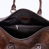 WESTAL Men's Travel Bags Hand Luggage Genuine Leather Duffle Bags Leather Luggage Travel Bag Suitcases Handbags big/Weekend Bag