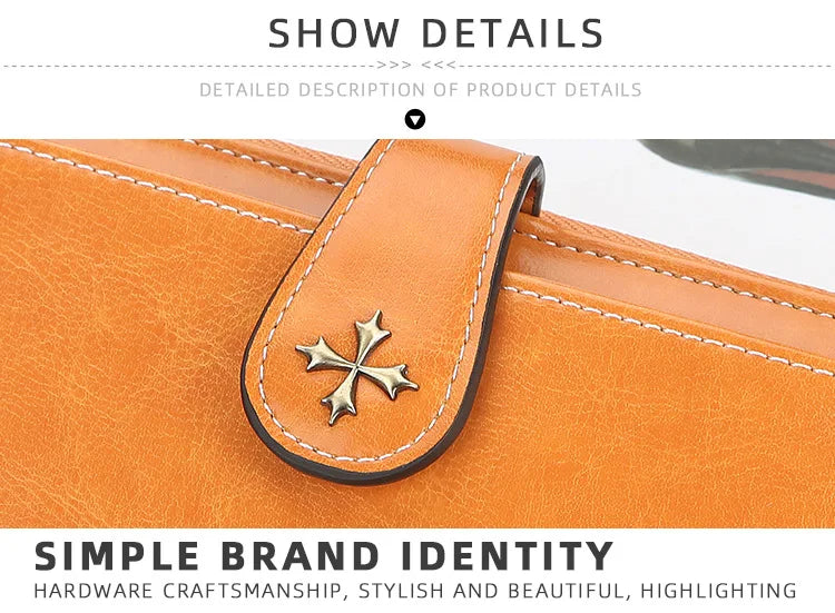 New Women Wallets Fashion Long PU Leather Top Quality Brand Card Holder Classic Female Purse Zipper Wallet For Women