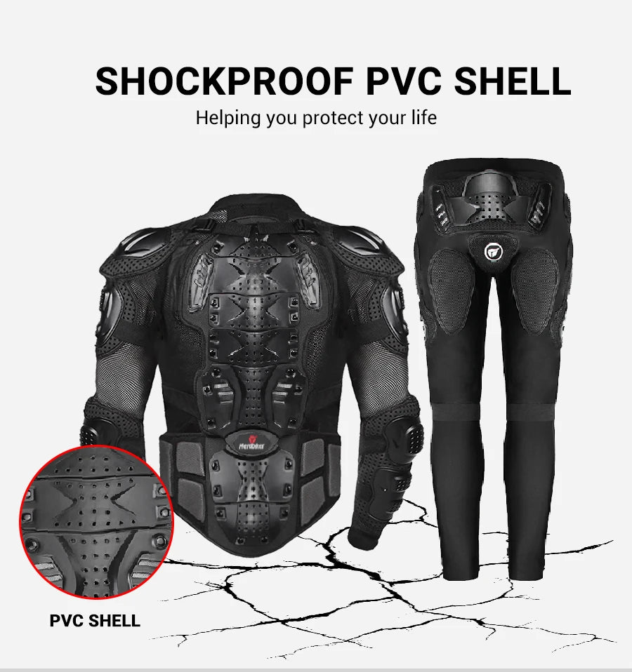 HEROBIKER Motorcycle Jacket Men Motorcycle Armor Moto Body Armor Motocross Riding Jacket Racing Motorbike Body Protection S-5XL
