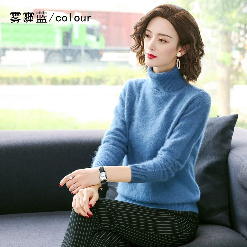 Women's Collared Knit Pullover Sweater