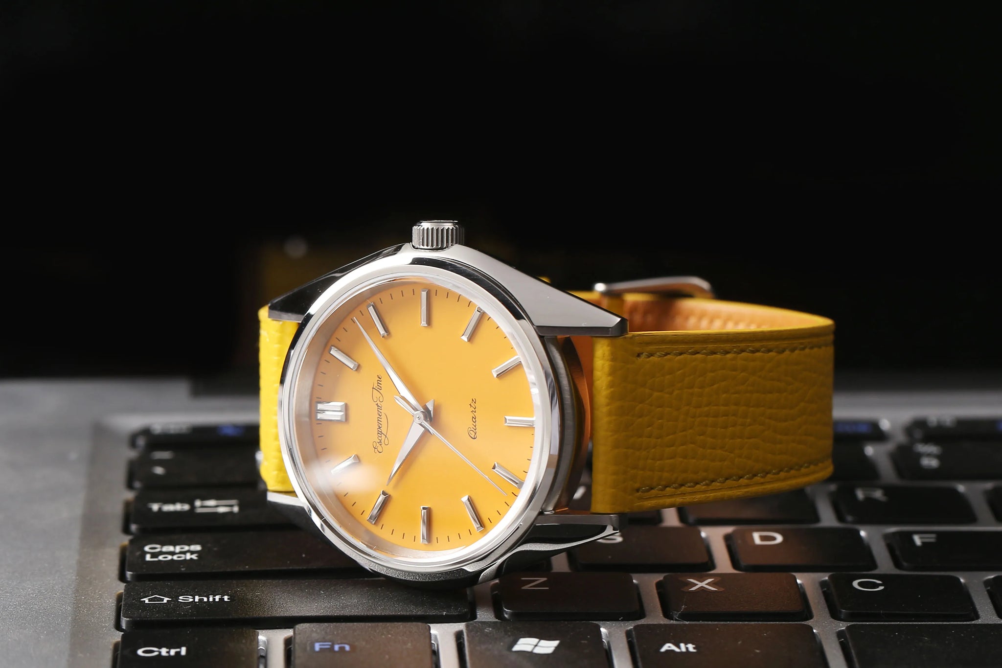 【Escapement time】Quartz Watch 40mm Case VH31  Heat Treatment Hand