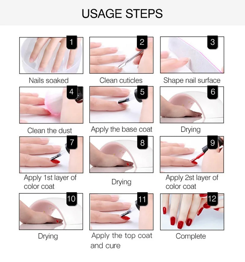 Eleanos 60-Piece Jelly Opal Gel Polish Set