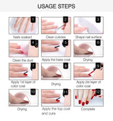 Eleanos 58-Color Gel Polish Set – TPO-Free, 15ml
