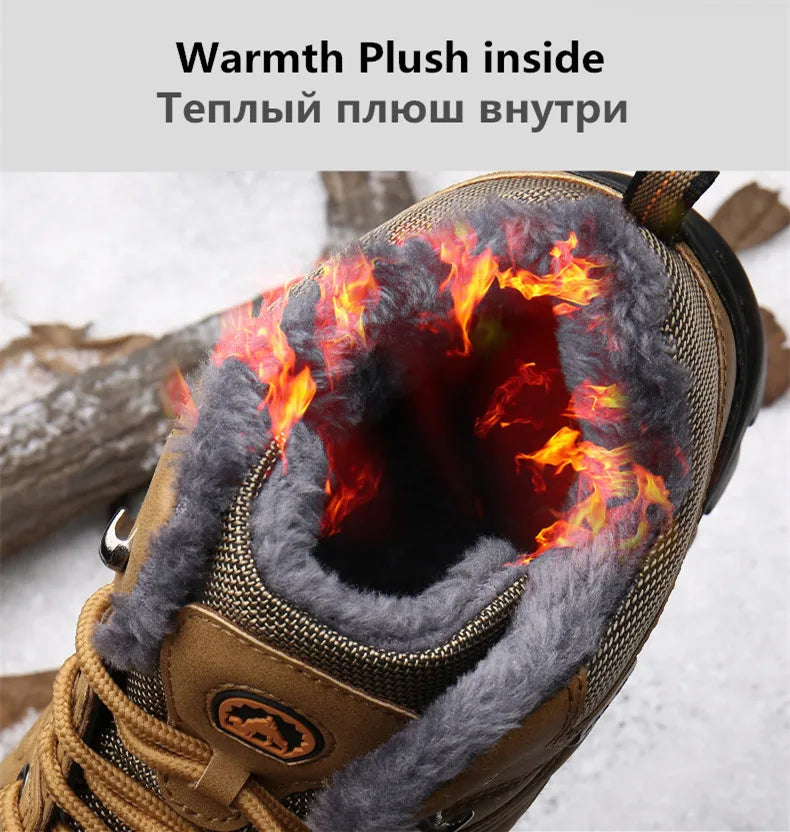 All-Terrain Waterproof Leather Winter Boots