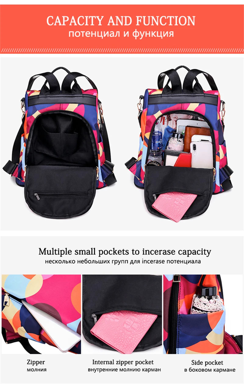 Women's Oxford Backpack with Organizer Pockets