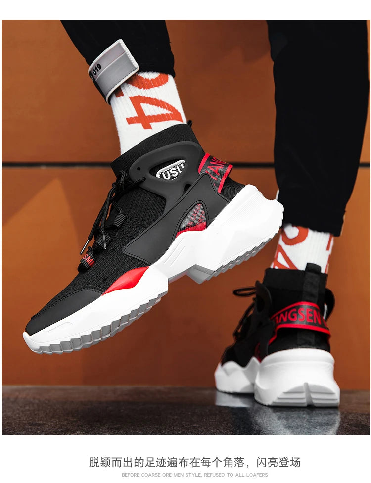 High-Top Breathable Sport Sneakers