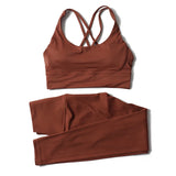 Women's Yoga Set with Sports Bra & High-Waist Leggings
