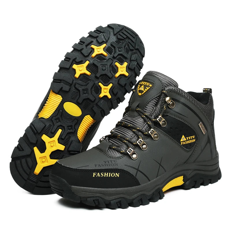 Waterproof Winter Leather Hiking Boots