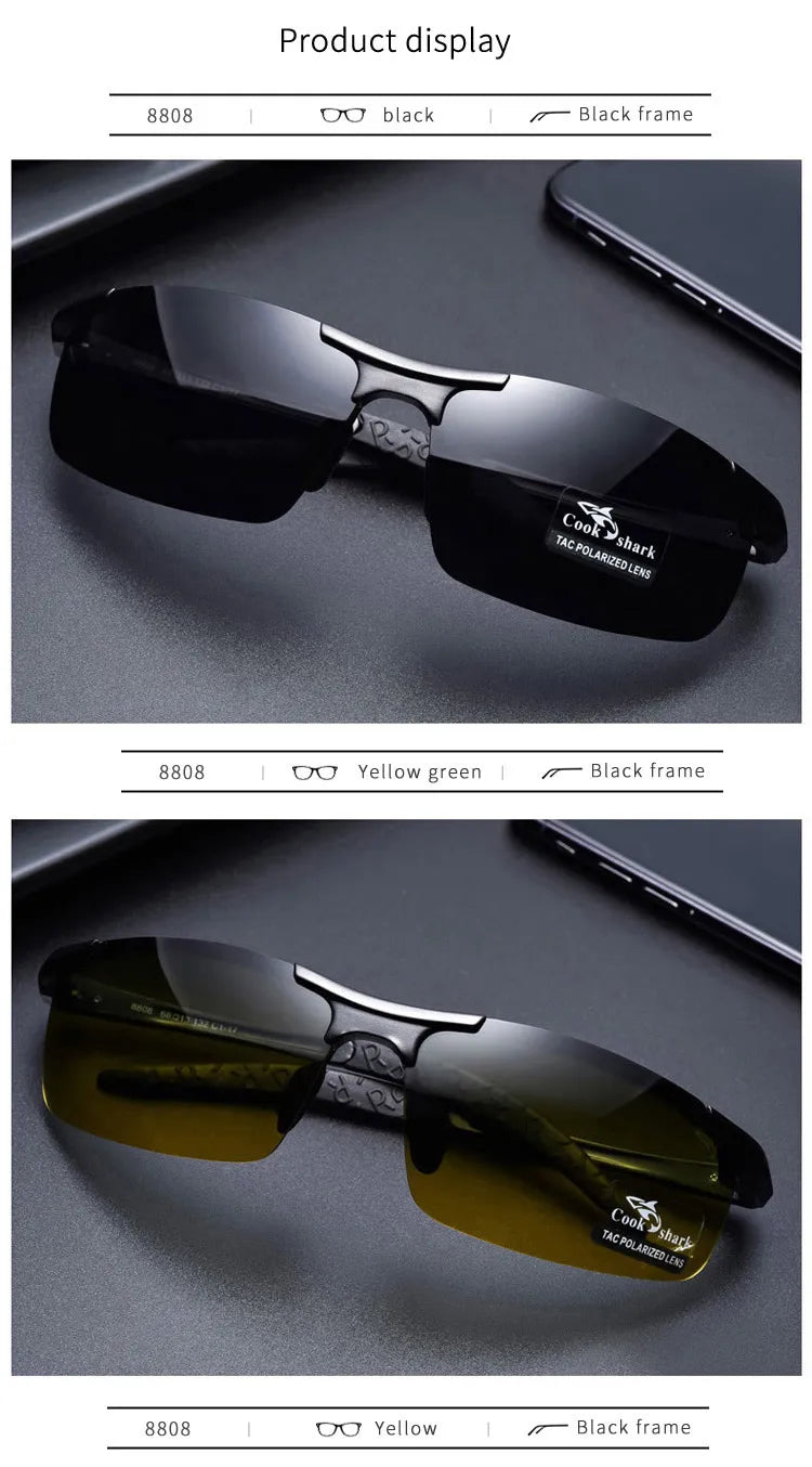 Cook Shark Polarized Aluminium Sunglasses for Men