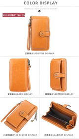 New Women Wallets Fashion Long PU Leather Top Quality Brand Card Holder Classic Female Purse Zipper Wallet For Women