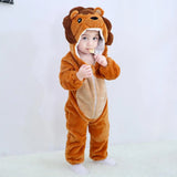 Adorable Animal Cartoon Baby Winter Rompers