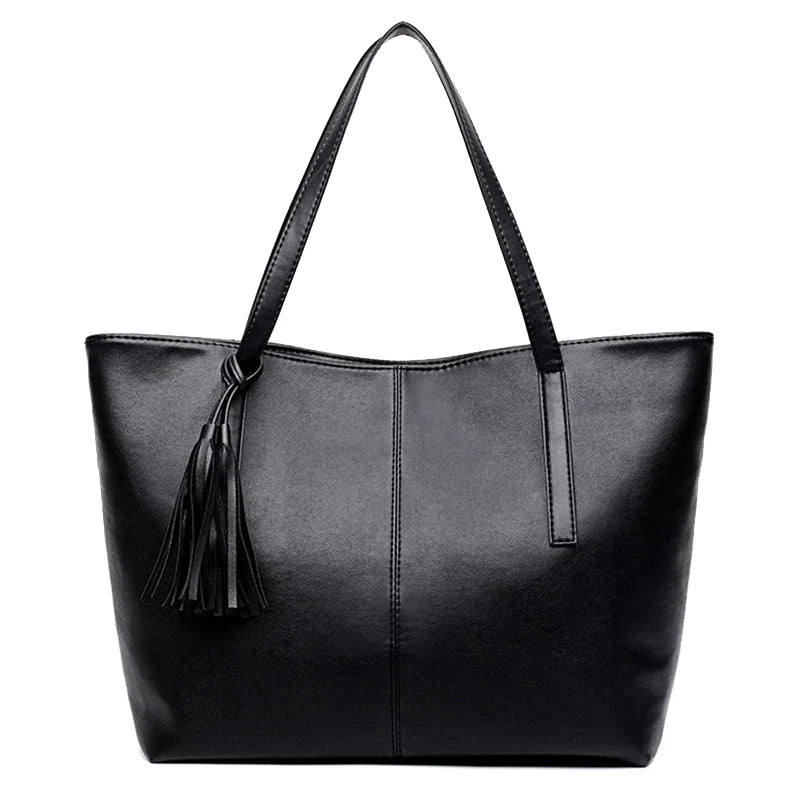 Women's Retro Tassel Tote Shoulder Bag