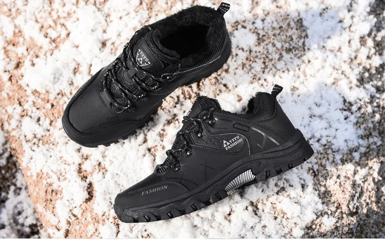 Waterproof Winter Leather Hiking Boots