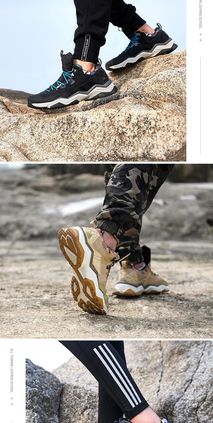 Rax Men Hiking Shoes Waterproof Outdoor Sports Sneakers for Men Trekking Shoes Lightweight Mountain Climbing Shoes Men Antislip