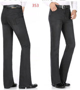 Men's Mid-Rise Flare Jeans | Slim Fit Denim Trousers