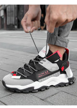 Men's Breathable Mesh Lace-Up Sneakers