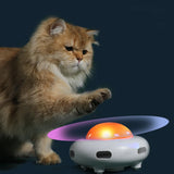 Smart UFO Interactive Cat Toy with Feather & Auto-Clean