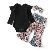 Baby Girl 3-Piece Outfit with Pants & Headband