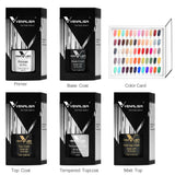 VENALISA VIP4 Kit Nail Gel Polish TPO FREE Full Coverage 36/60 Color Gel Pigment Professional Nail Art Long-lasting Gel Varnish