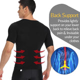 1/2 PCS Men Body Shaper T-Shirt Slimming Shapewear Corrective Posture Belly Control Compression Man Modeling Underwear Corset