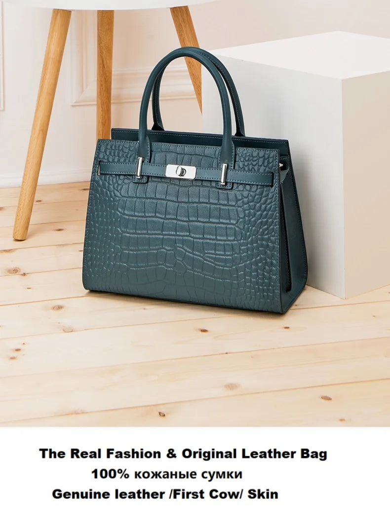 Hot ZOOLER Fashion Woman Bag Full Genuine Leather Shoulder Bags for Businesswomen Real Cow Handbags Purses Bolsa Feminina #wg383