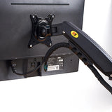 NB NORTH BAYOU F80 A5 Desktop Gas Spring 17-30" LCD LED Monitor Holder Mount Arm Full Motion Display Stand Loading 2-9 Kgs