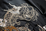 Dragon Embroidery Retro Bomber Jacket