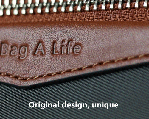 Zipper Tote Bags For Women Nylon With Real Leather Handbag High Quality Single Shoulder Bag