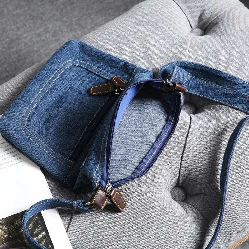Fashion Shoulder Bags For Women Vintage Denim Crossbody Bag Female Small Messenger Bags Casual Handbags Purse