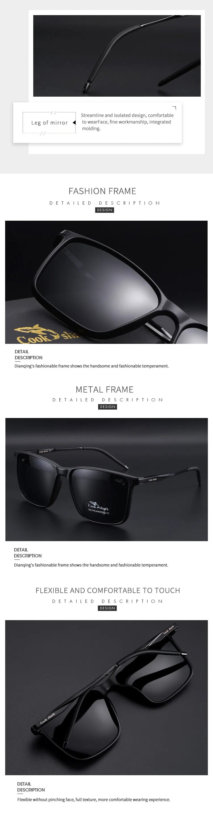 Cook Shark Polarized Sunglasses | UV400 & Photochromic