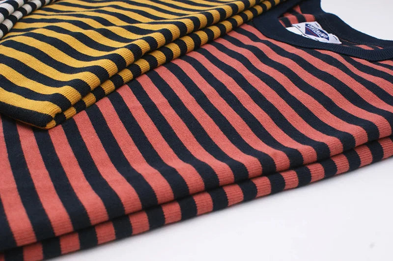 Men’s Striped Cotton Slim Fit T-Shirt