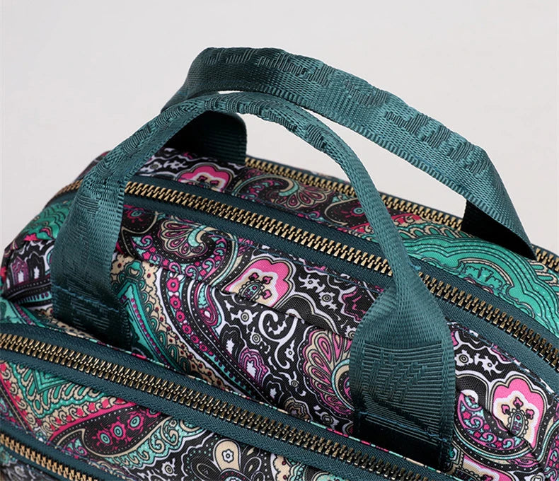 Women's Floral Nylon Crossbody Shoulder Bag