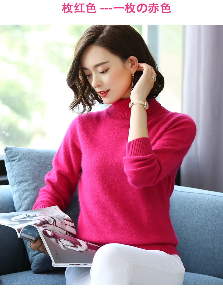 Women's Collared Knit Pullover Sweater