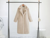 Luxury Faux Rabbit Fur Winter Overcoat