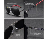 KINGSEVEN Vintage Polarized Pilot Sunglasses for Men