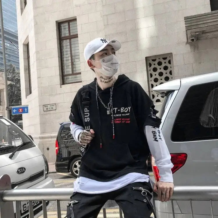 Men’s Y2K Hip Hop Anime Hoodie