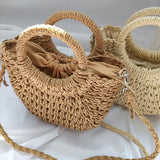 Women's Handmade Straw Tote Bag – Bohemian Beach Weave