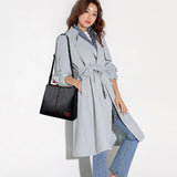 Luxury PU Leather Large Capacity Crossbody Bag – USA-Made Designer Women’s Travel Tote & Shoulder Satchel