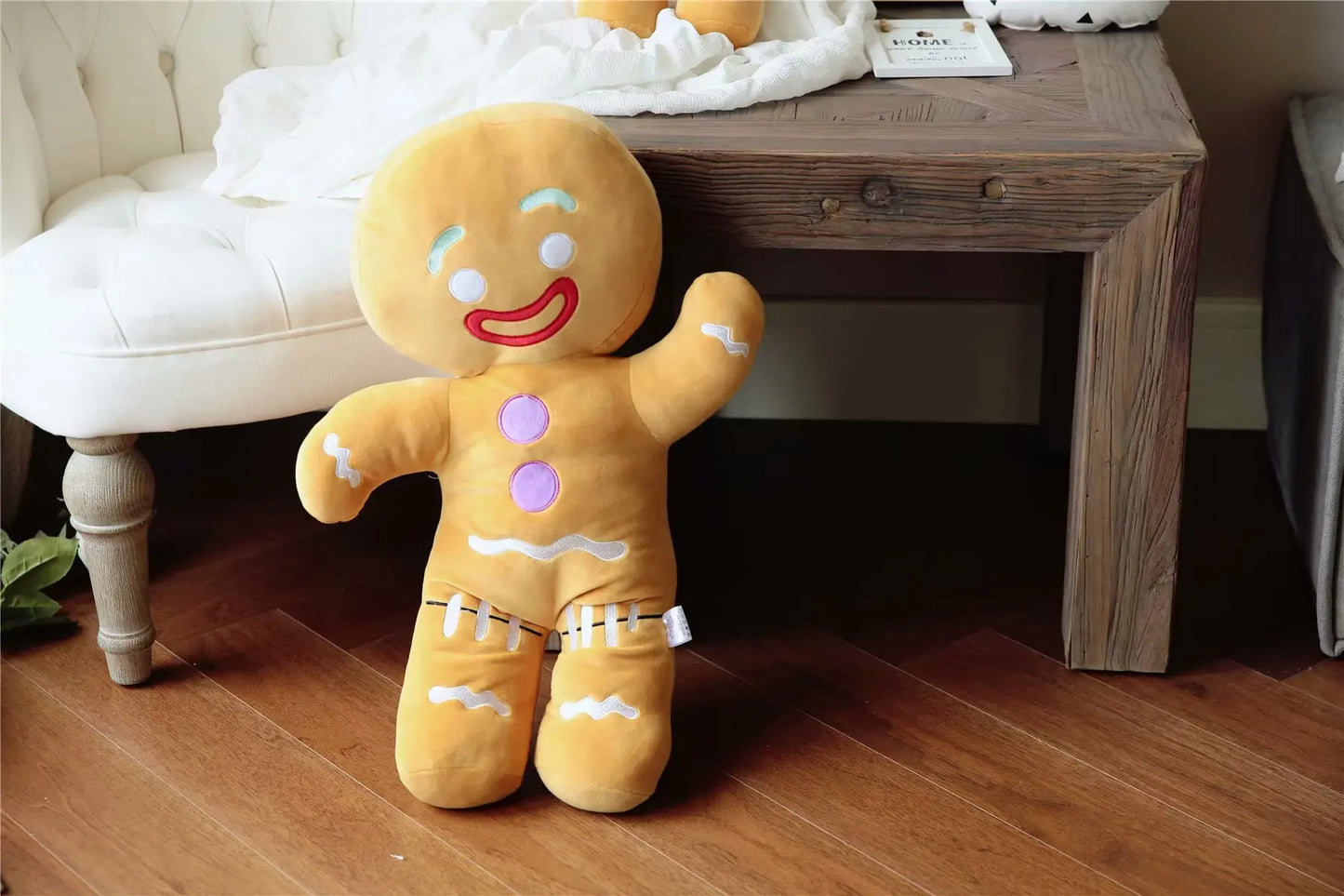 Gingerbread Man Plush Toy – Soft Stuffed Doll Gift