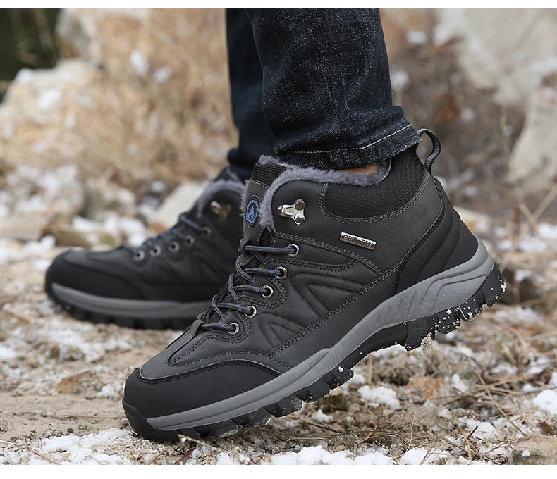 All-Terrain Waterproof Leather Winter Boots