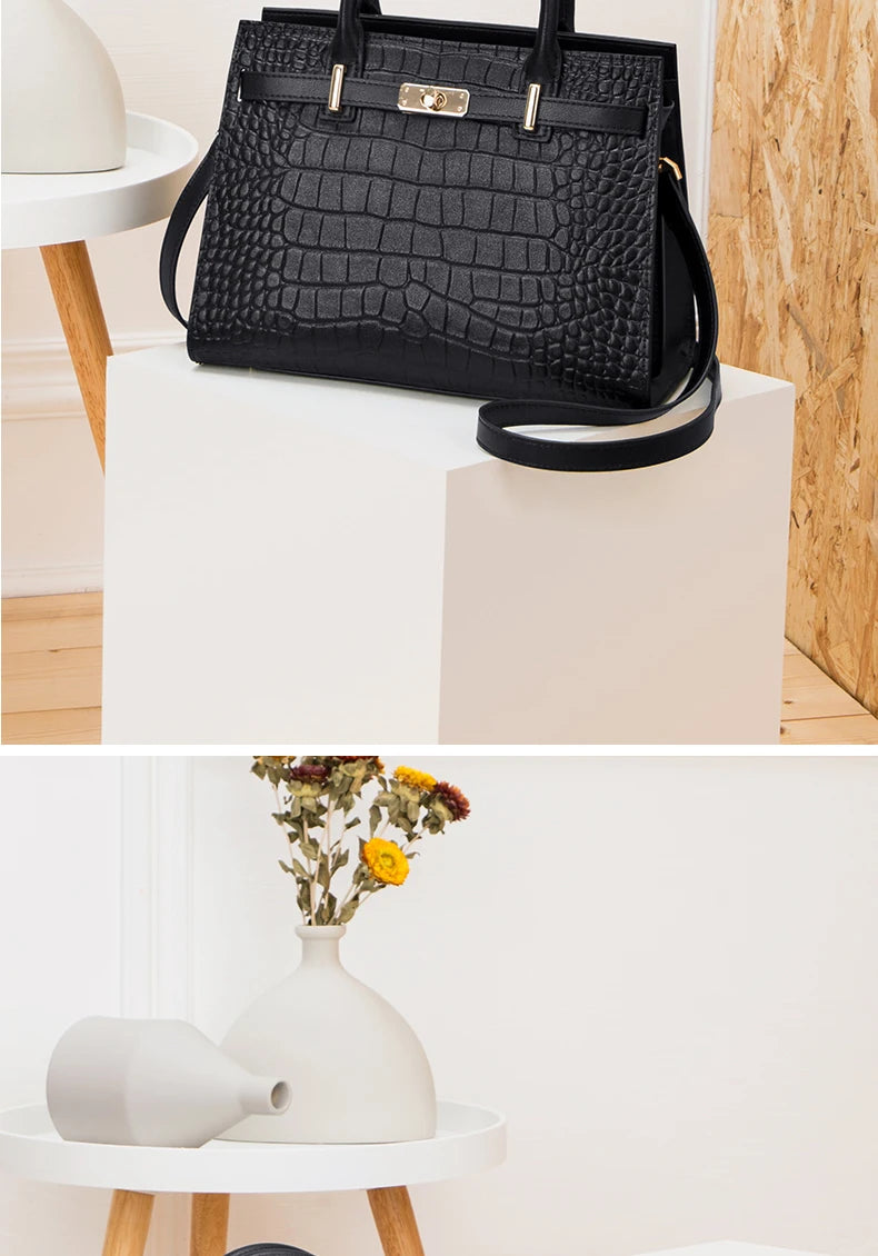Hot ZOOLER Fashion Woman Bag Full Genuine Leather Shoulder Bags for Businesswomen Real Cow Handbags Purses Bolsa Feminina #wg383