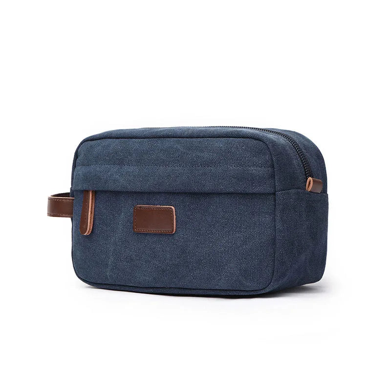 Men's Canvas Travel Wash Toiletry Bag Women Cosmetic Makeup Beauty Necessaries Bag Waterproof Dopp Kit Shaving Organizer Handbag