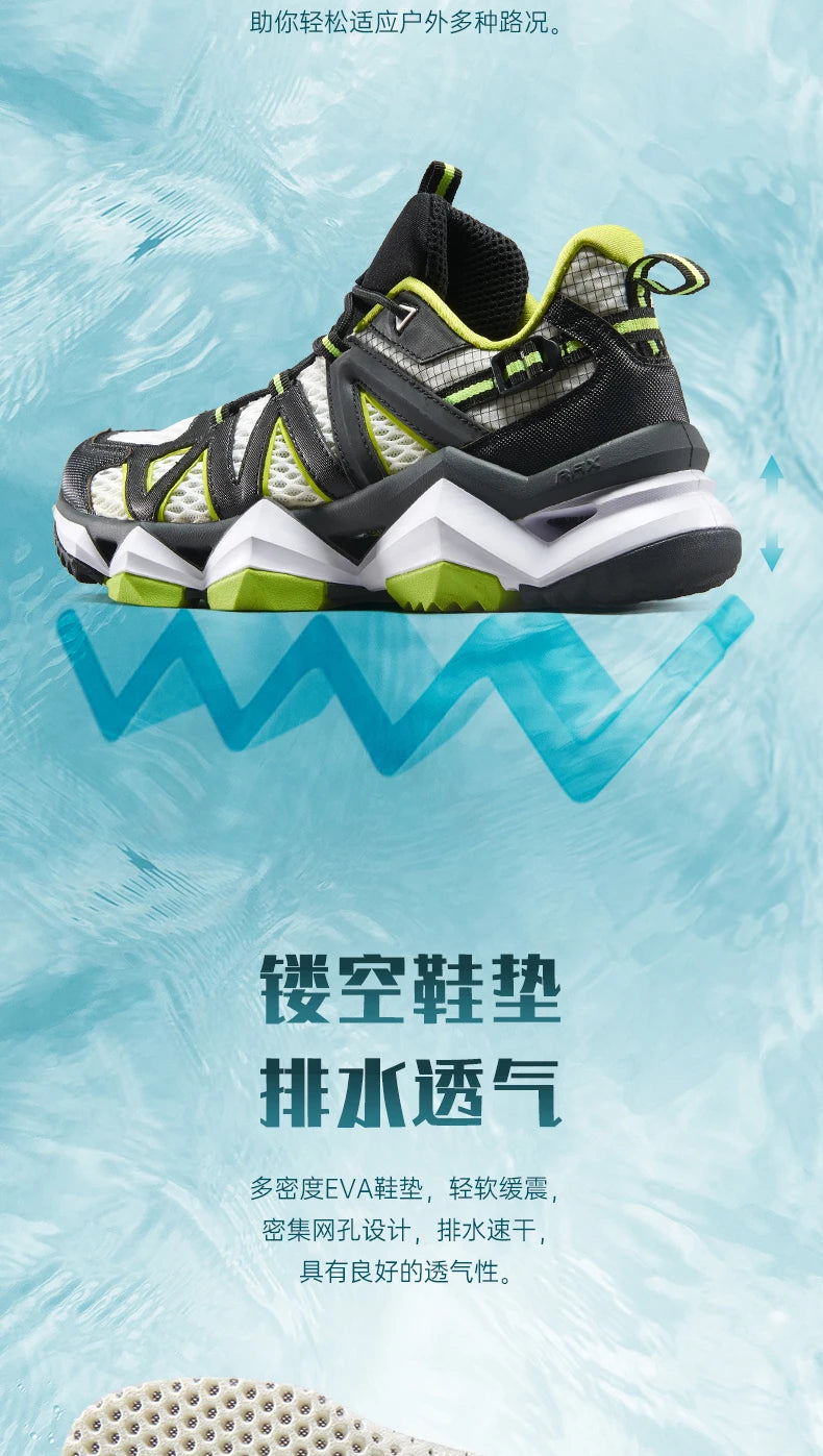 RAX Men's Hiking Shoes Spring  Outdoor Sneakers Men Breathable Mesh Trekking Boots Tactical Walking Ankle Shoes Camping Tourism
