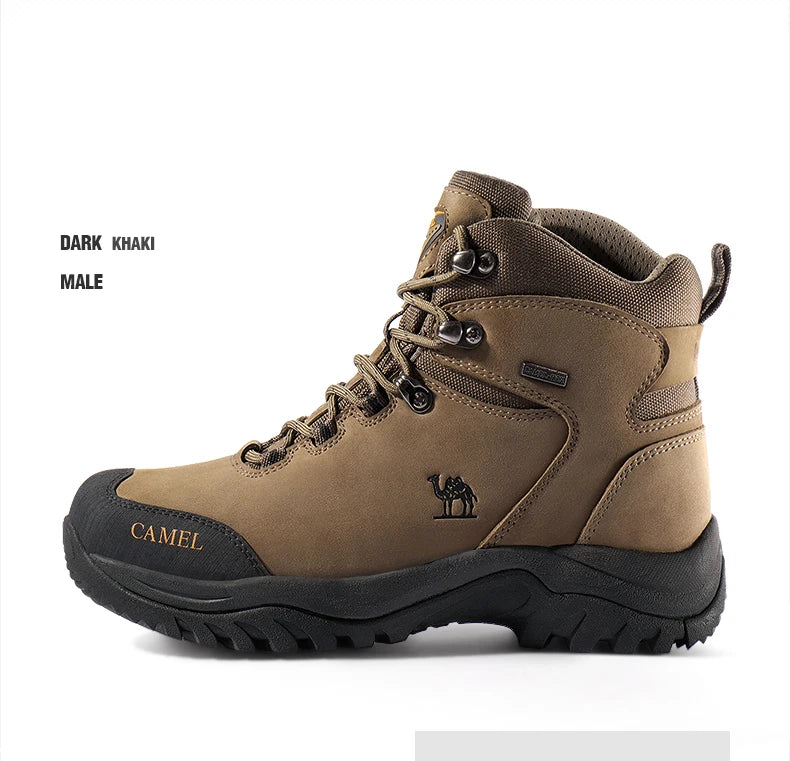 GOLDEN CAMEL Waterproof Hiking Shoes Men and Women Outdoor Anti-Slip Climbing Trekking Shoes for Men 2023 Leather Hiking Boots