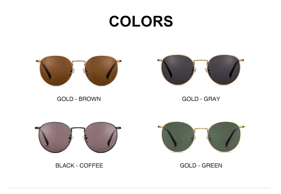 CAPONI Round Polarized Sunglasses for Women – CP1871