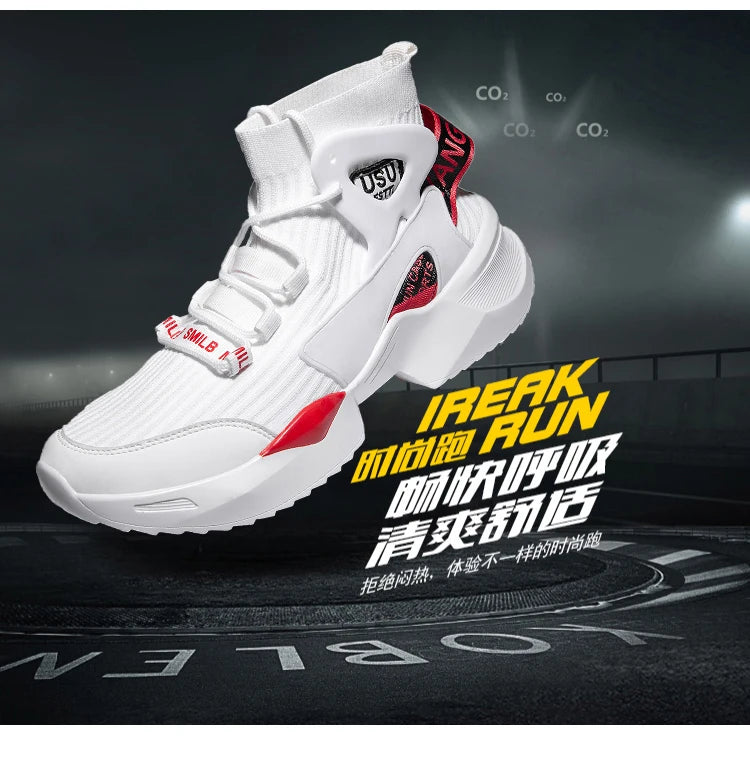 High-Top Breathable Sport Sneakers