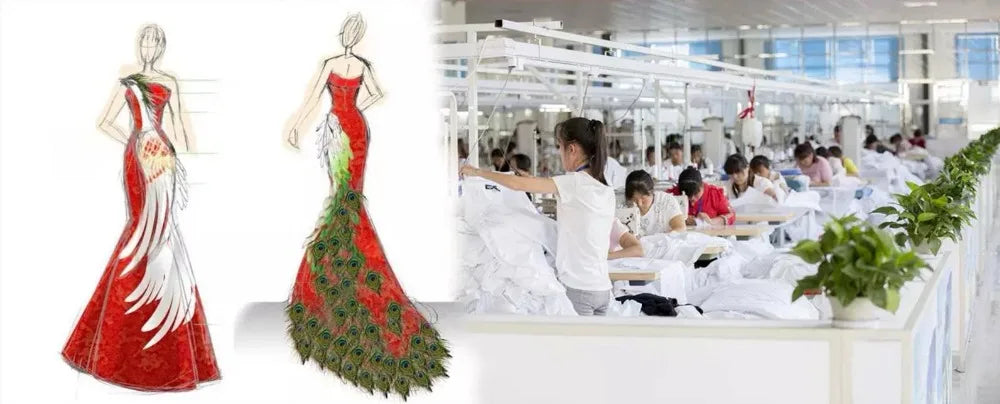 Luxury Beaded Mermaid Evening Gown with Glitter & Side Slit