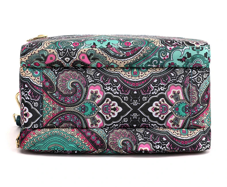 Women's Floral Nylon Crossbody Shoulder Bag