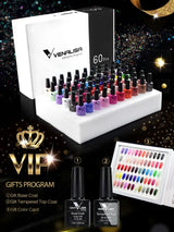 VENALISA VIP4 Kit Nail Gel Polish TPO FREE Full Coverage 36/60 Color Gel Pigment Professional Nail Art Long-lasting Gel Varnish